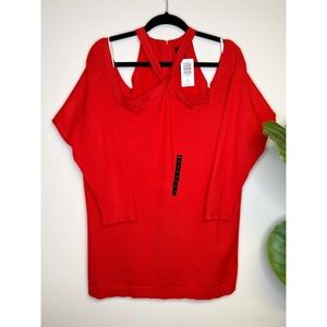 NWT 3x Torrid Red Knit Top